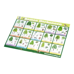 20 bomen herkennen poster vouwbaar